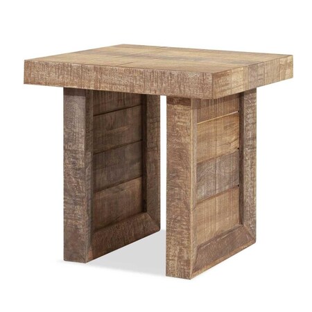 Gfancy Fixtures Solid Mango Wood End Table GF3094829